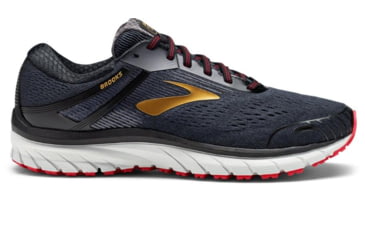 Image of Brooks Adrenaline GTS 18 Road Running Shoes - Normal - Mens, Black/Gold/Red, 9 US, 1102711D068.090