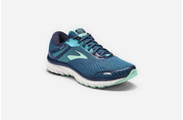 Image of Brooks Adrenaline GTS 18 Womens Road Running Shoes, Navy/Teal/Mint, 5 US, Medium, 1202681B495.050