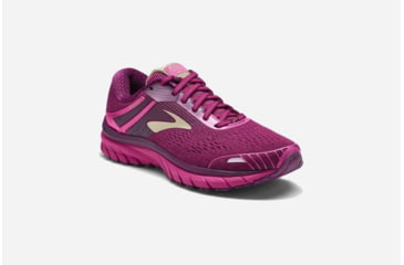 Image of Brooks Adrenaline GTS 18 Womens Road Running Shoes, Pink/Plum/Champagne, 5 US, Medium, 1202681B630.050