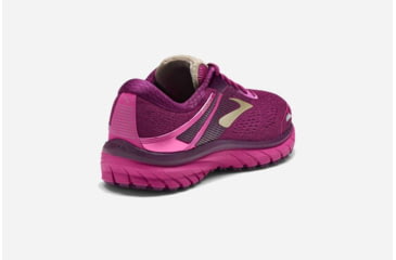 Image of Brooks Adrenaline GTS 18 Womens Road Running Shoes, Pink/Plum/Champagne, 5 US, Medium, 1202681B630.050