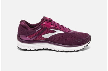 Image of Brooks Adrenaline GTS 18 Womens Road Running Shoes, Purple/Pink/Silver, 8 US, Medium, 1202681B516.080
