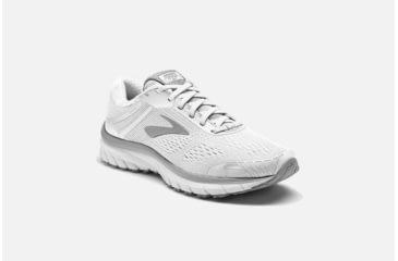 Image of Brooks Adrenaline GTS 18 Womens Road Running Shoes, White/White/Grey, 5 US, Medium, 1202681B146.050