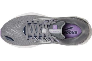 Image of Brooks Adrenaline GTS 19 Road Running Shoes - Womens, Grey/Lavender/Navy, Medium, 8.5, 1202841B060.085