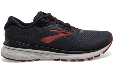 Image of Brooks Adrenaline GTS 20 - Mens, Black/Ebony/Ketchup, Medium, 9.0, 1103071D029.090