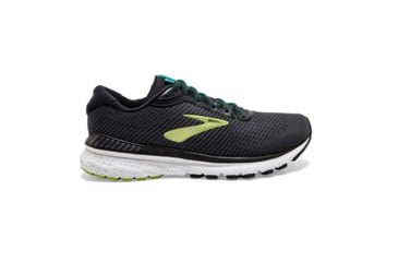 Image of Brooks Adrenaline GTS 20 Road Running Shoe - Mens, Black/Lime/Blue Grass, Medium, 7.0, 1103071D018.070