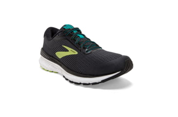 Image of Brooks Adrenaline GTS 20 Road Running Shoe - Mens, Black/Lime/Blue Grass, Medium, 7.0, 1103071D018.070