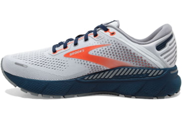 Image of Brooks Adrenaline GTS 22 Running Shoes - Mens, Arctic/Red/Titan, 8.0, 1103661D004.080