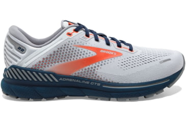 Image of Brooks Adrenaline GTS 22 Running Shoes - Mens, Arctic/Red/Titan, 8.0, 1103661D004.080