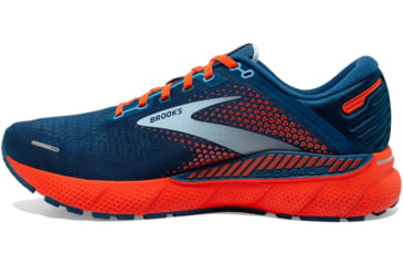 Image of Brooks Adrenaline GTS 22 Running Shoes - Mens, Blue/Light Blue/Orange, 10.0, 1103661D404.100