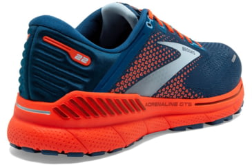 Image of Brooks Adrenaline GTS 22 Running Shoes - Mens, Blue/Light Blue/Orange, 10.0, 1103661D404.100
