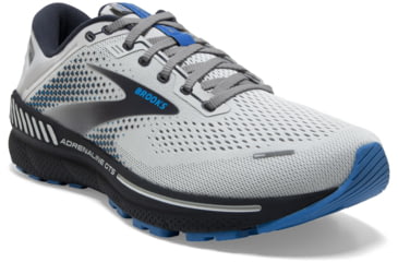 Image of Brooks Adrenaline GTS 22 Running Shoes - Mens, Medium, Oyster/India Ink/Blue, 10.5, 1103661D023.105