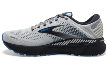 Image of Brooks Adrenaline GTS 22 Running Shoes - Mens, Medium, Oyster/India Ink/Blue, 10.5, 1103661D023.105