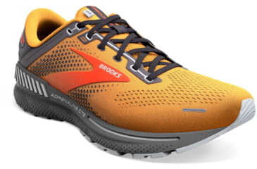 Image of Brooks Adrenaline GTS 22 Running Shoes - Mens, Orange/Pearl/High Rise, 7.5, 1103661D857.075