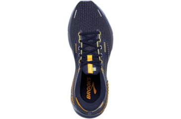 Image of Brooks Adrenaline GTS 22 Running Shoes - Mens, Peacoat/Grey/Sunflower, 11.0, 1103661D438.110