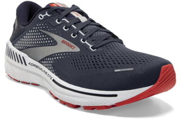 Image of Brooks Adrenaline GTS 22 Running Shoes - Mens, Medium, Peacoat/India Ink/Grenadine, 8.5, 1103661D435.085