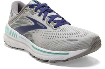 Image of Brooks Adrenaline GTS 22 Running Shoes - Womens, Medium, Alloy/Blue/Green, 6.5, 1203531B045.065