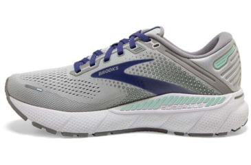 Image of Brooks Adrenaline GTS 22 Running Shoes - Womens, Medium, Alloy/Blue/Green, 6.5, 1203531B045.065