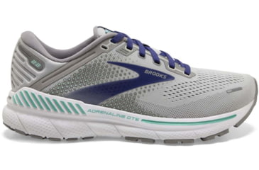 Image of Brooks Adrenaline GTS 22 Running Shoes - Womens, Medium, Alloy/Blue/Green, 6.5, 1203531B045.065