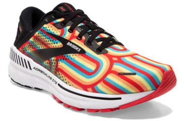 Image of Brooks Adrenaline GTS 22 Running Shoes - Womens, Medium, Black/Bittersweet/Limelight, 10.0, 1203531B075.100