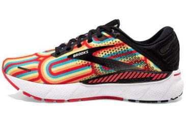 Image of Brooks Adrenaline GTS 22 Running Shoes - Womens, Medium, Black/Bittersweet/Limelight, 10.0, 1203531B075.100