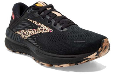 Image of Brooks Adrenaline GTS 22 Running Shoes - Womens, Medium, Black/Ebony/Citrus, 8.5, 1203531B097.085