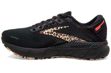 Image of Brooks Adrenaline GTS 22 Running Shoes - Womens, Medium, Black/Ebony/Citrus, 8.5, 1203531B097.085