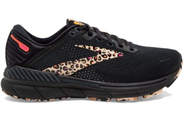 Image of Brooks Adrenaline GTS 22 Running Shoes - Womens, Medium, Black/Ebony/Citrus, 8.5, 1203531B097.085