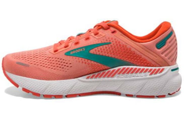 Image of Brooks Adrenaline GTS 22 Running Shoes - Womens, Medium, Coral/Latigo Bay/White, 11.5, 1203531B680.115