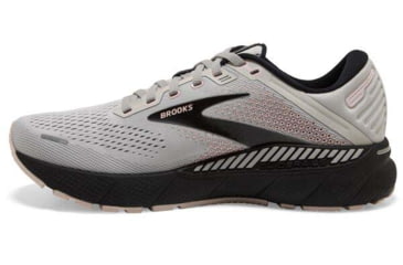 Image of Brooks Adrenaline GTS 22 Running Shoes - Womens, Medium, Grey/Rose/Black, 6.0, 1203531B035.060