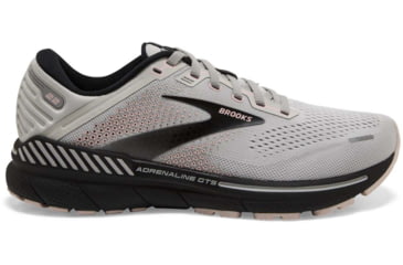 Image of Brooks Adrenaline GTS 22 Running Shoes - Womens, Medium, Grey/Rose/Black, 6.0, 1203531B035.060