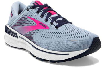 Image of Brooks Adrenaline GTS 22 Running Shoes - Womens, Medium, Kentucky Blue/Peacoat/Pink, 5.5, 1203531B493.055