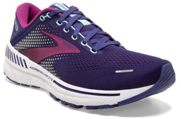 Image of Brooks Adrenaline GTS 22 Running Shoes - Womens, Medium, Navy/Yucca/Pink, 6.0, 1203531B403.060