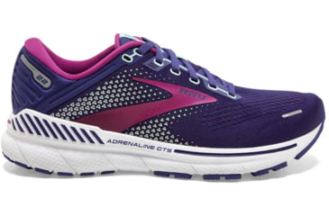Image of Brooks Adrenaline GTS 22 Running Shoes - Womens, Medium, Navy/Yucca/Pink, 6.0, 1203531B403.060