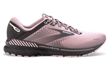 Image of Brooks Adrenaline GTS 22 Running Shoes - Womens, Medium, Pink/Blackened Pearl, 9.0, 1203531B678.090