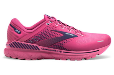 Image of Brooks Adrenaline GTS 22 Running Shoes - Womens, Medium, Rose/Peacoat/Kentucky Blue, 5.0, 1203531B684.050