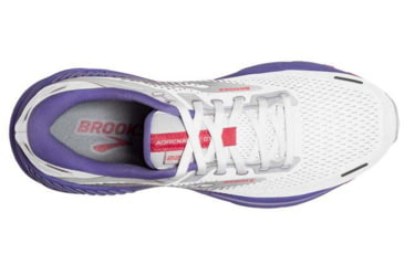 Image of Brooks Adrenaline GTS 22 Running Shoes - Womens, Medium, White/Coral/Purple, 10.0, 1203531B105.100