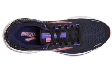 Image of Brooks Adrenaline GTS 22 Running Shoes - Womens, Medium, Black/Purple/Coral, 5.0, 1203531B080.050