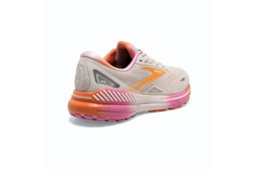 Image of Brooks Adrenaline GTS 23 Running Shoes - Womens, White Sand/Sunset/Fuchsia, 8.0, 1203811B117.080