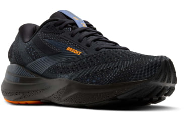 Image of Brooks Adrenaline GTS 24 Road Running Shoes - Mens, Black/Country Blue/Orange, 9.0 US/Medium, 1104371D076.090