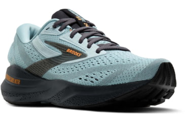 Image of Brooks Adrenaline GTS 24 Road Running Shoes - Mens, Winter Sky/Ebony/Orange, 9.0 US/Medium, 1104371D416.090