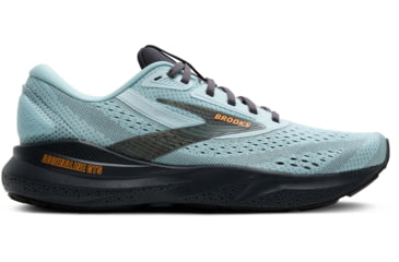 Image of Brooks Adrenaline GTS 24 Road Running Shoes - Mens, Winter Sky/Ebony/Orange, 9.0 US/Medium, 1104371D416.090