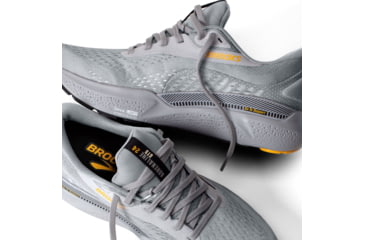 Image of Brooks Adrenaline GTS 24 Running Shoes - Mens, Alloy/White/Gold Fusion, 11 US, 1104371D084.110