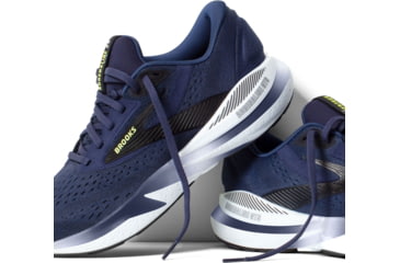 Image of Brooks Adrenaline GTS 24 Running Shoes - Mens, Peacoat/Black/Sharp Green, 11.5 US, 1104371D423.115