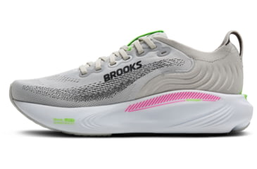 Image of Brooks Adrenaline GTS 25 Road Running Shoes - Womens, Oyster/Pink/Green, 7.5, 1B, 1204431B053.075