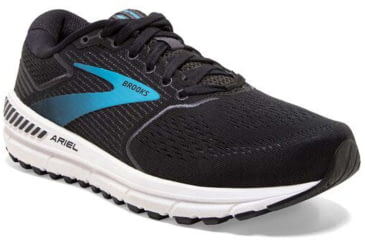 Image of Brooks Ariel 20 Running Shoes - Womens, Wide, Black/Ebony/Blue, 6.5, 1203151D064.065