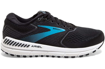 Image of Brooks Ariel 20 Running Shoes - Womens, Wide, Black/Ebony/Blue, 6.5, 1203151D064.065