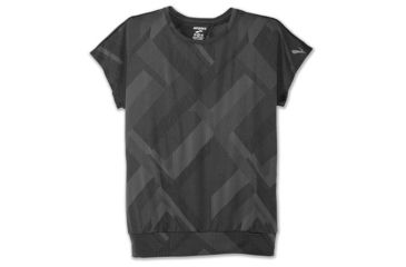 Image of Brooks Array Short Sleeve - Womens, Asphalt Eclipse Jacquard, Large, 221340018.035