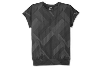 Image of Brooks Array Short Sleeve - Womens, Asphalt Eclipse Jacquard, Small, 221340018.025
