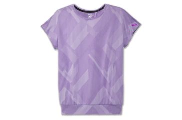 Image of Brooks Array Short Sleeve - Womens, Lilac Eclipse Jacquard, Large, 221340562.035