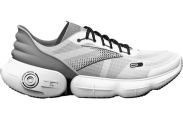 Image of Brooks Aurora-BL Running Shoes - Womens, Medium, White/Alloy/Black, 8.5, 1203541B108.085